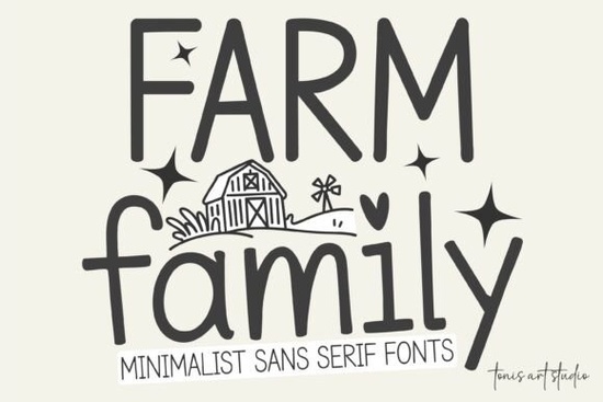 Farm Family Bundle Font
